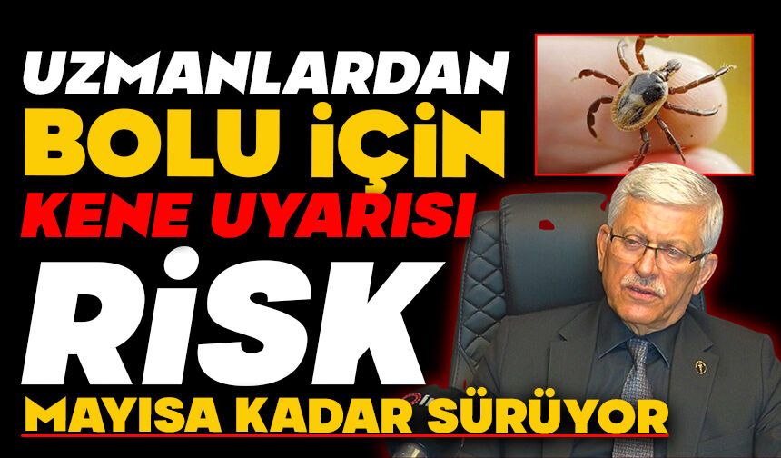 Uzmanlardan Bolu için kene uyarısı: Risk mayısa kadar sürüyor