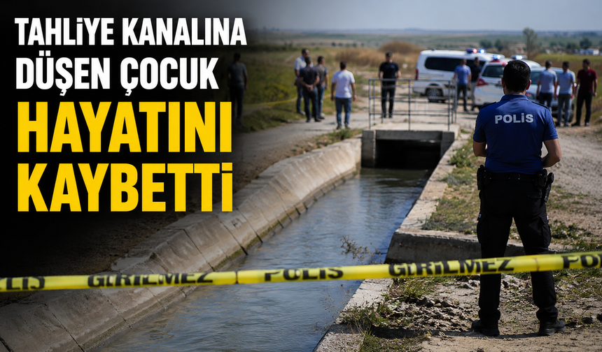 Tahliye kanalına düşen çocuk hayatını kaybetti