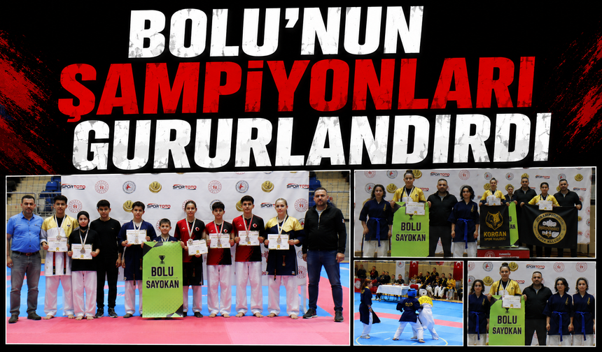 Bolu'nun Şampiyonları Gururlandırdı