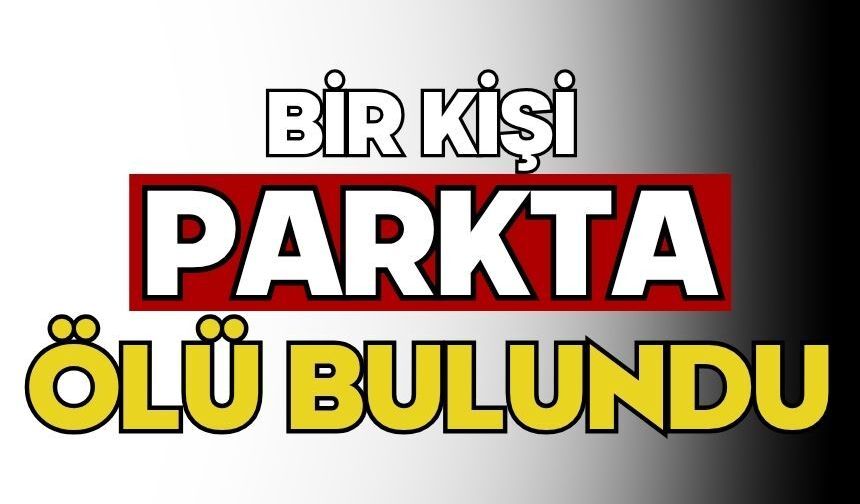 Bir kişi parkta ölü bulundu