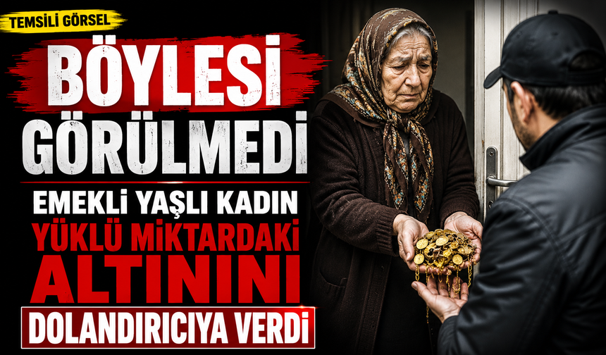 Emekli yaşlı kadın yüklü miktardaki altınını dolandırıcıya verdi
