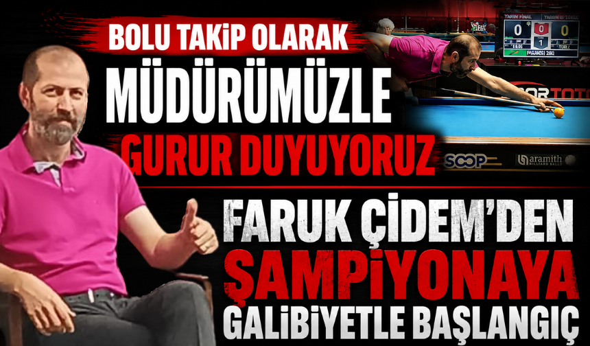 Faruk Çidem’den Şampiyonaya Galibiyetle Başlangıç