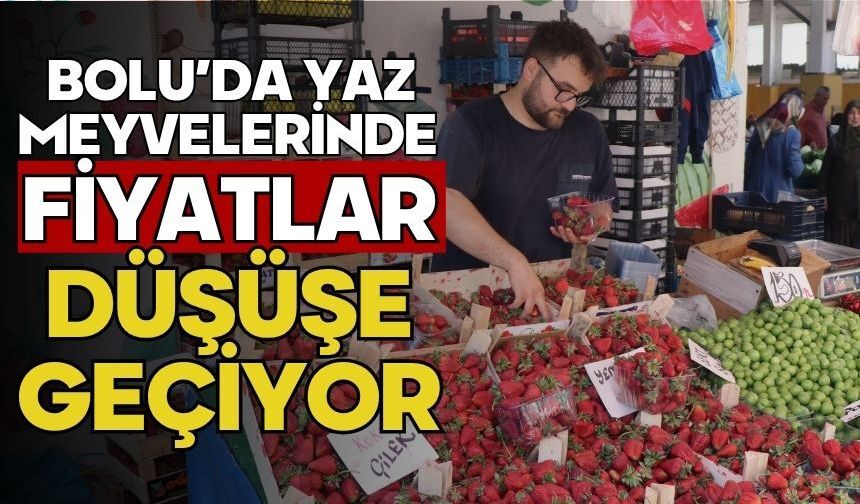 Bolu'da yaz meyvelerinde fiyatlar düşüşe geçiyor