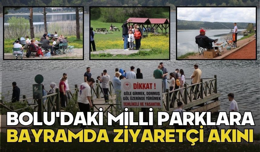 Bolu'daki milli parklara bayramda ziyaretçi akını