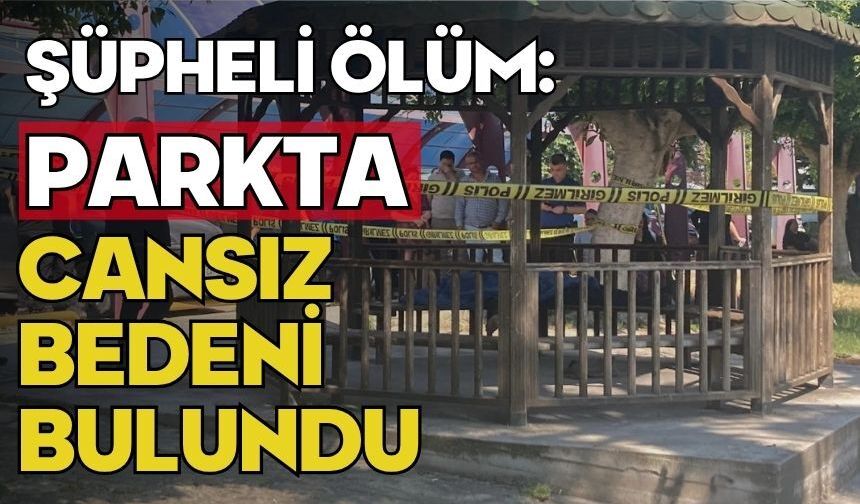 Şüpheli ölüm: Parkta cansız bedeni bulundu