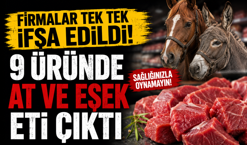 Firmalar tek tek ifşa edildi! 9 üründe at ve eşek eti çıktı