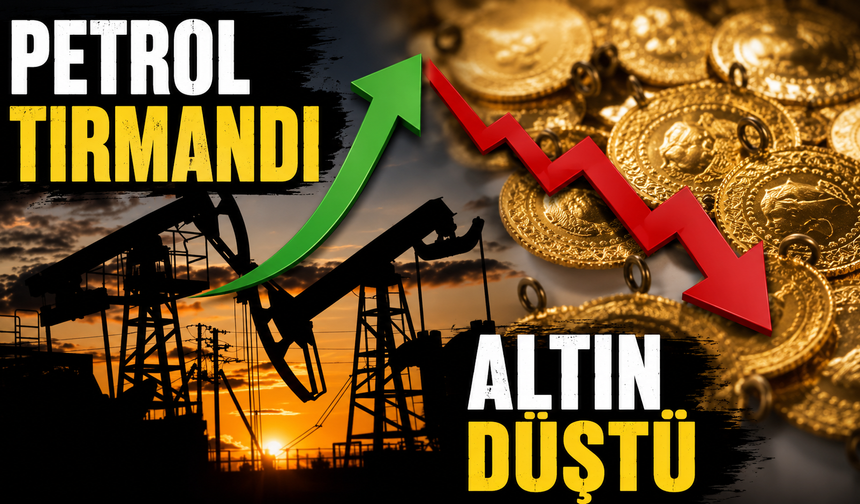 Petrol tırmandı, altın düştü