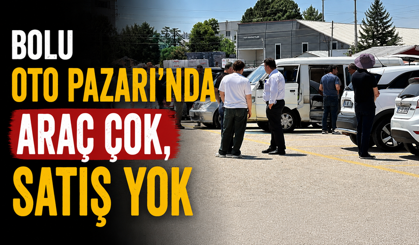 Bolu Oto Pazarı'nda araç çok, satış yok