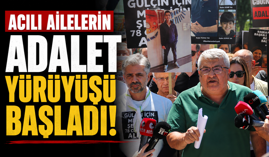 Acılı Ailelerin Adalet Yürüyüşü Başladı