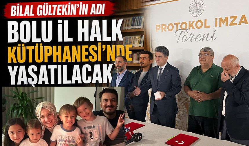 Bilal Gültekin’in Adı Bolu İl Halk Kütüphanesi’nde Yaşatılacak