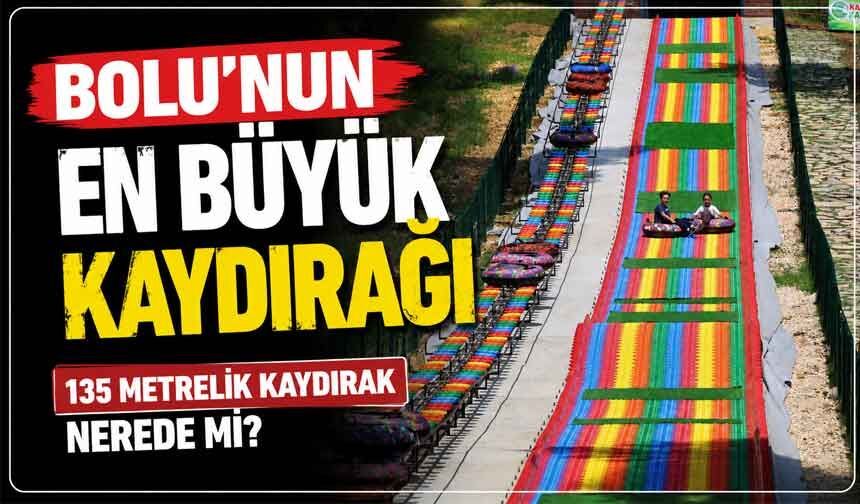 Bolu'nun dev kaydırağına yoğun ilgi