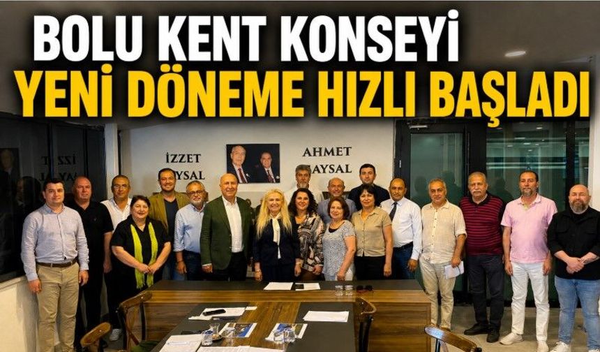Bolu Kent Konseyi Yeni Döneme Hızlı Başladı