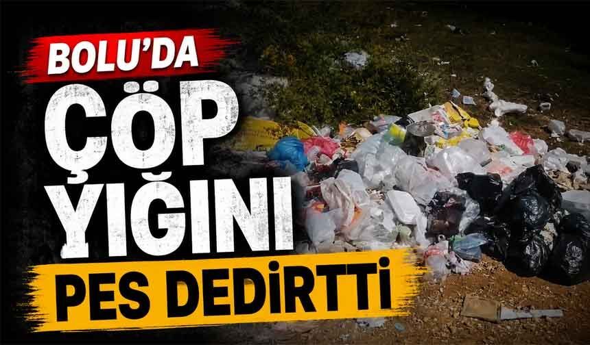 Balık tutmak için gittiği gölde çöp yığınıyla karşılaştı