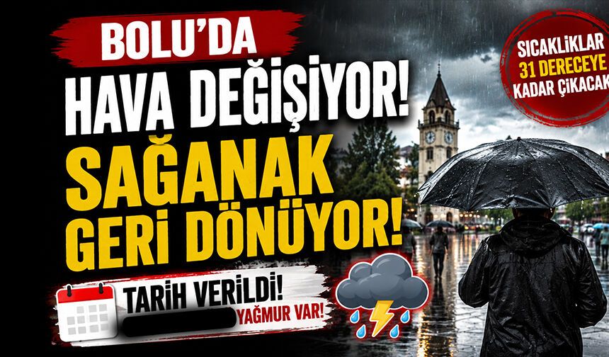 Bolu'da Hava Değişiyor! Tarih Verildi, Sağanak Geri Dönüyor