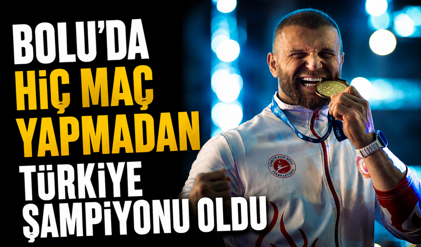 Bolu'da hiç maç yapmadan Türkiye şampiyonu oldu