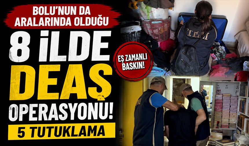 Bolu'da DEAŞ operasyonu: 5 tutuklama