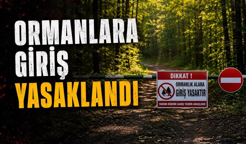 BOLU’DA ORMANLARA GİRİŞLER YASAKLANDI