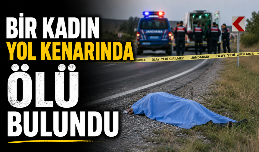 Bir kadın yol kenarında ölü bulundu