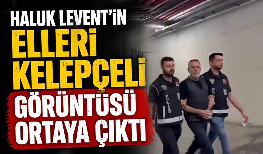 Haluk Levent'in elleri kelepçeli görüntüsü ortaya çıktı