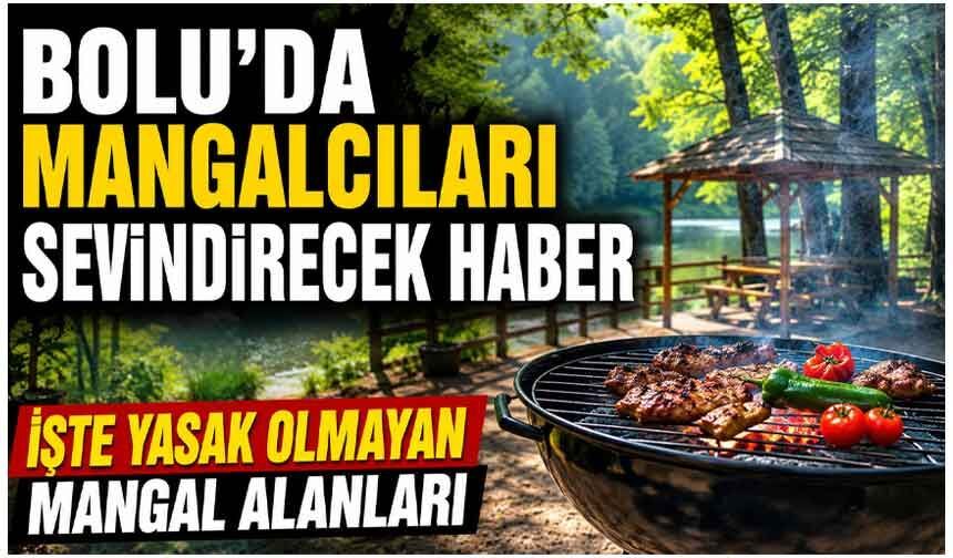 BOLU'DA MANGAL YAKILABİLECEK ALANLAR AÇIKLANDI