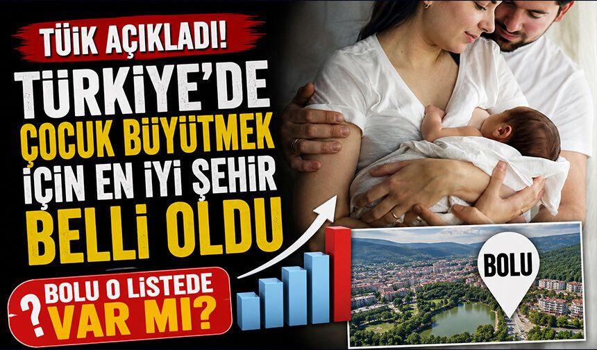 TÜİK Verileri Açıklandı! Çocuk Büyütmek İçin En İyi Şehir Belli Oldu: Bolu Kaçıncı Sırada?