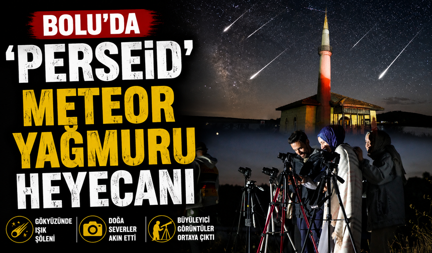 Bolu’da ‘perseid’ meteor yağmuru heyecanı