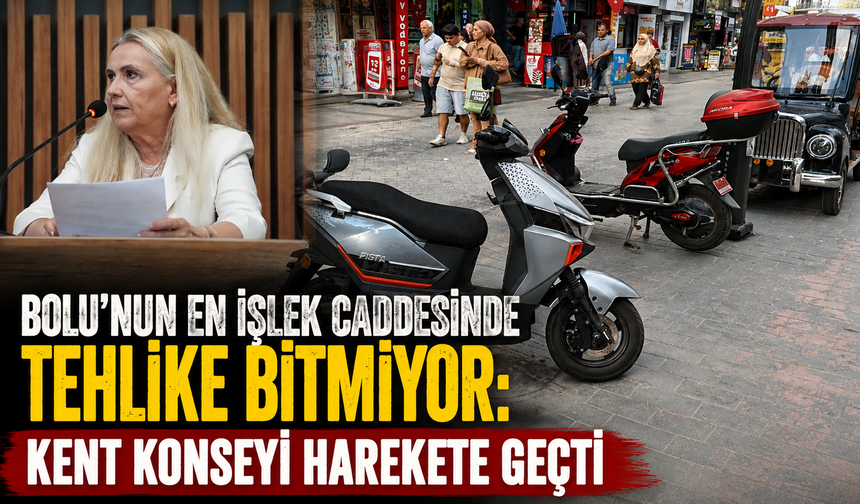 Bolu’nun en işlek caddesinde tehlike bitmiyor: Kent Konseyi harekete geçti