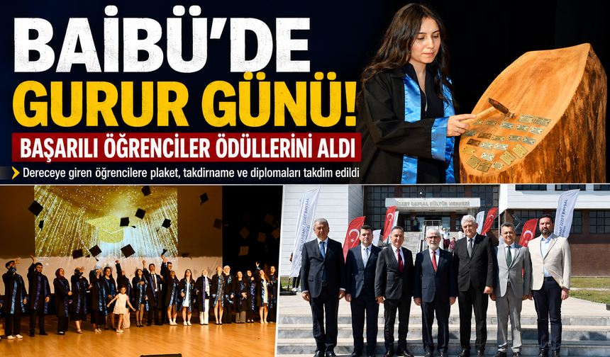 BAİBÜ’de gurur günü! Başarılı öğrenciler ödüllerini aldı