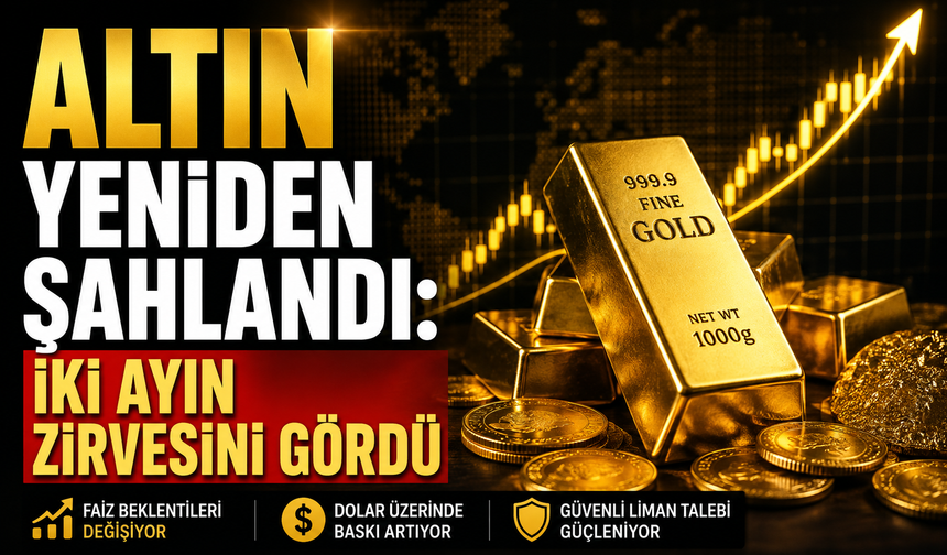 Altın yeniden şahlandı: İki ayın zirvesini gördü
