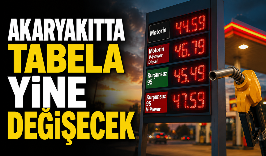Akaryakıtta tabela yine değişecek