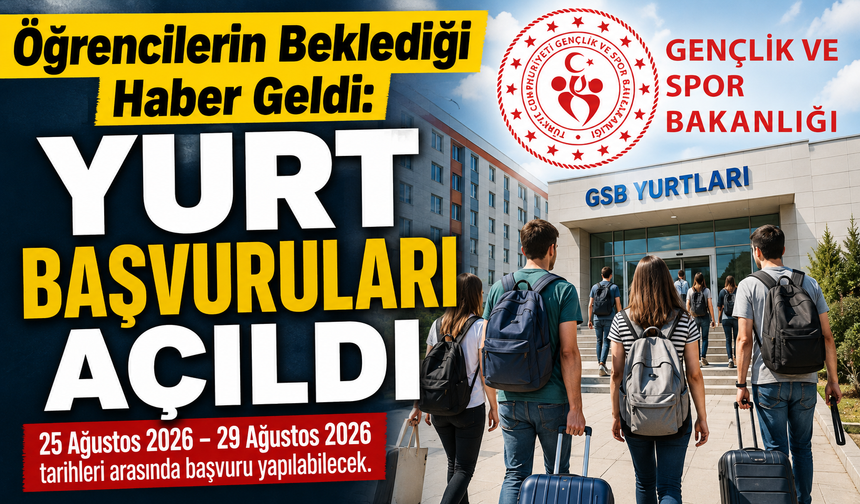 Öğrencilerin Beklediği Haber Geldi: Yurt Başvuruları Açıldı