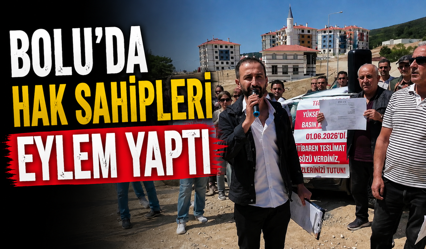 Bolu'da Hak Sahipleri Eylem Yaptı