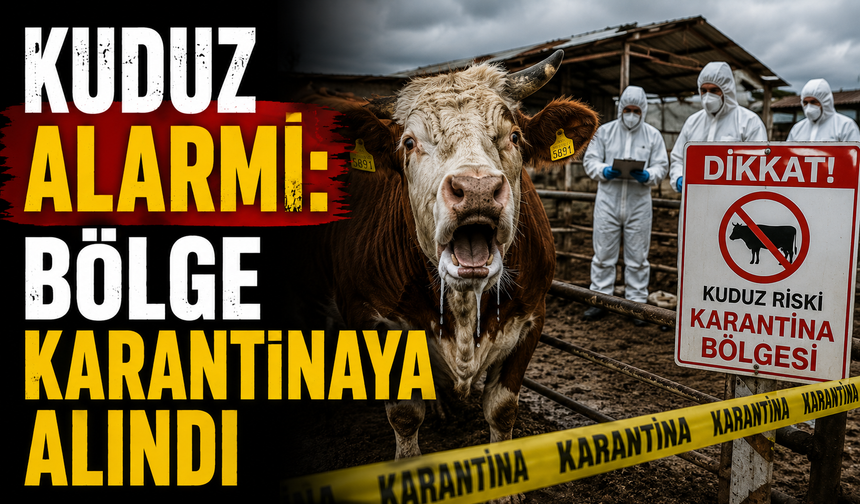 Kuduz alarmı: Bölge karantinaya alındı