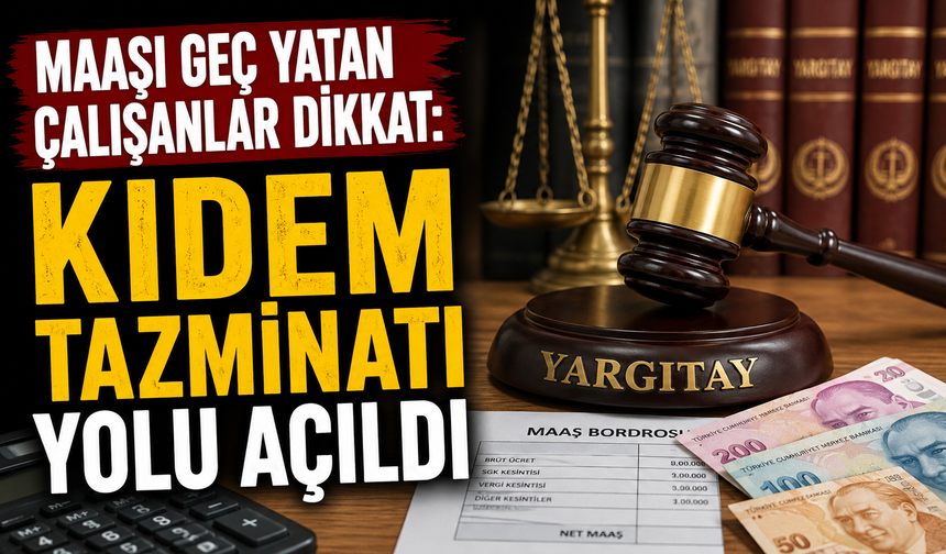 Maaşı geç yatan çalışanlar dikkat: Kıdem tazminatı yolu açıldı
