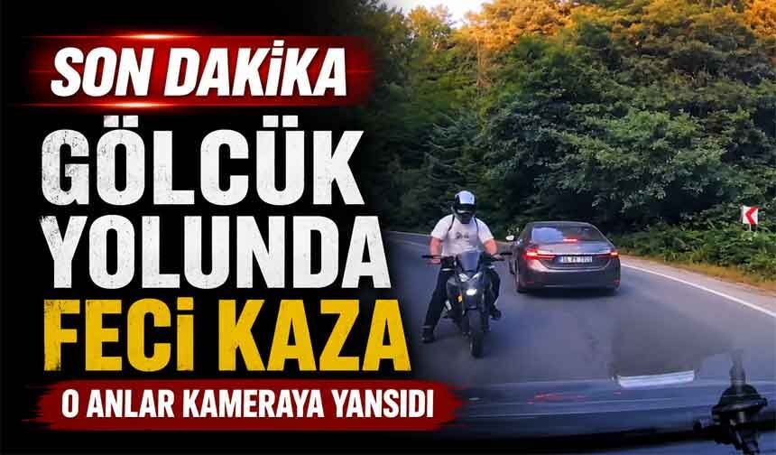 Bolu Gölcük yolunda feci kaza anı kamerada