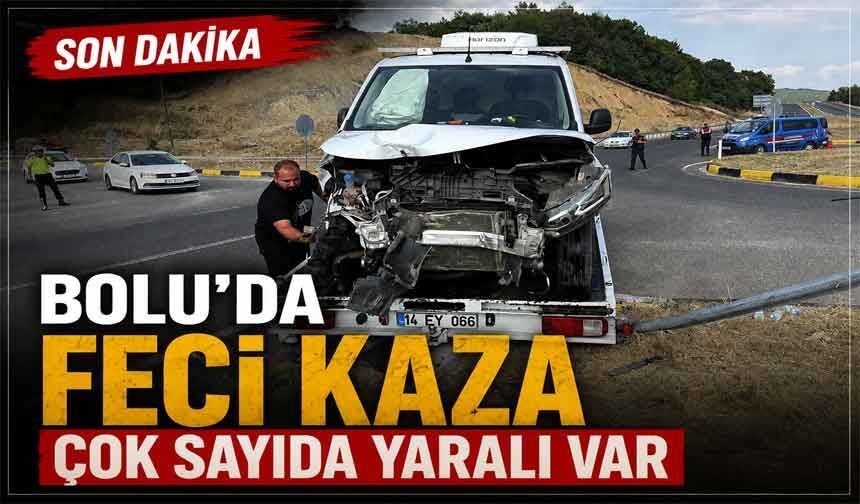 Bolu'da feci kaza 6 yaralı