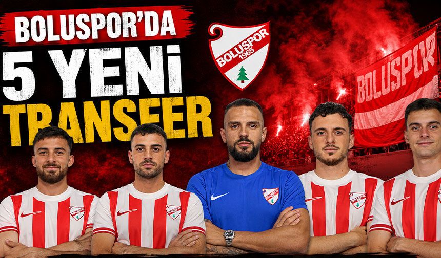 Boluspor’da 5 yeni transfer