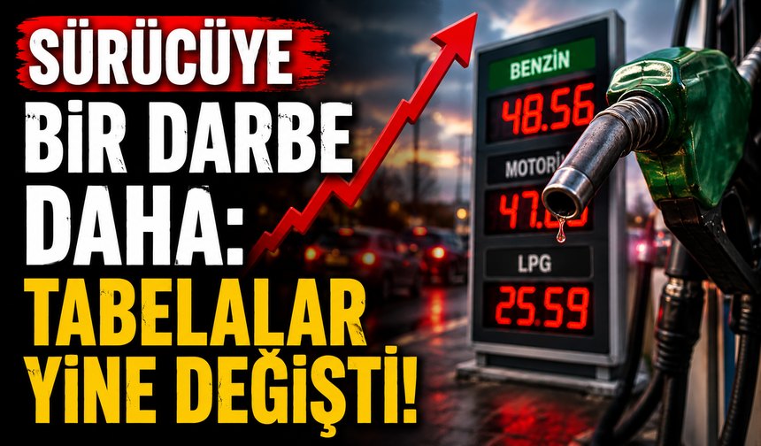 Sürücüye bir darbe daha: Tabelalar yine değişti!