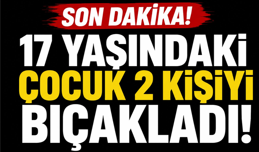 17 yaşındaki çocuk 2 kişiye zarar verdi