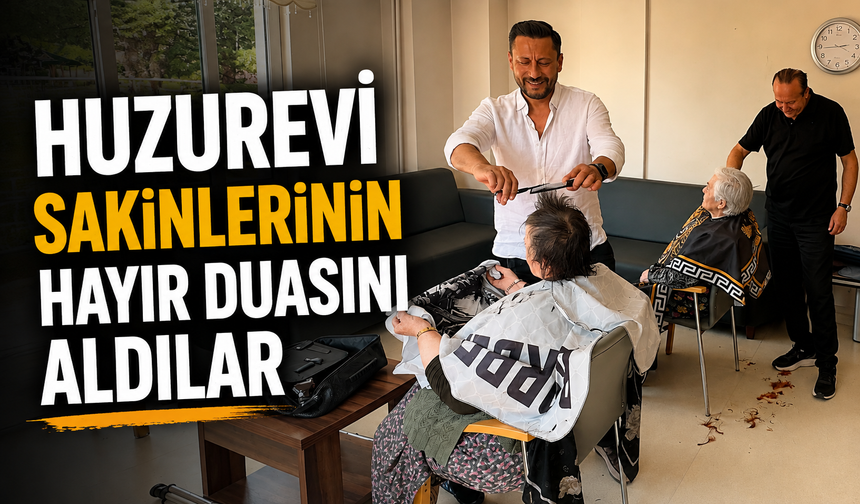 Huzurevi sakinlerinin hayır duasını aldılar