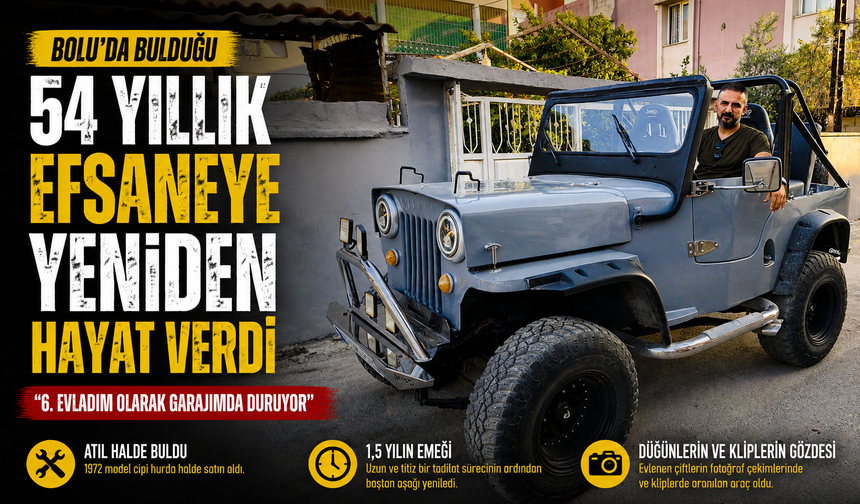 Bolu’da bulduğu 54 yıllık efsaneye yeniden hayat verdi