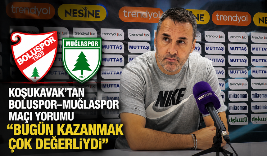 Kadın gazetecilere tavrıyla gündem olan koşukavak'tan Boluspor- Muğlaspor maçı yorumu