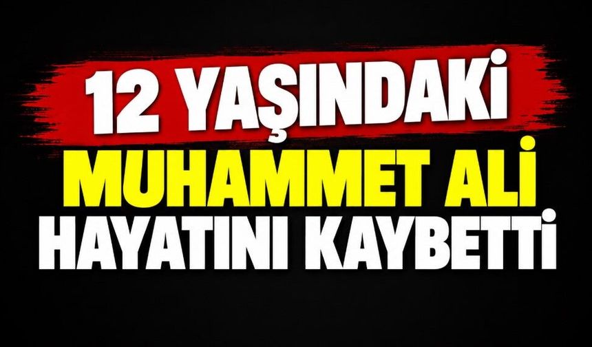 12 yaşındaki Muhammet Ali hayatını kaybetti