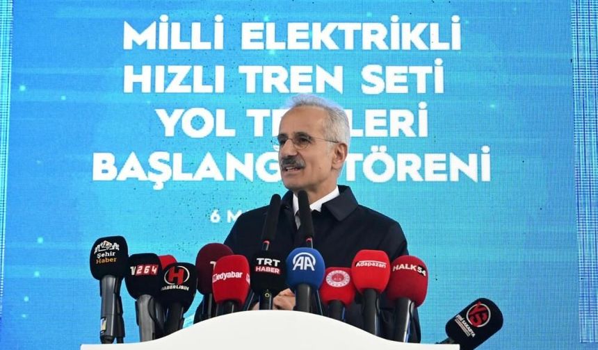 Bakan Uraloğlu: "İkinci Milli Hızlı Tren setimizin üretimine başladık"