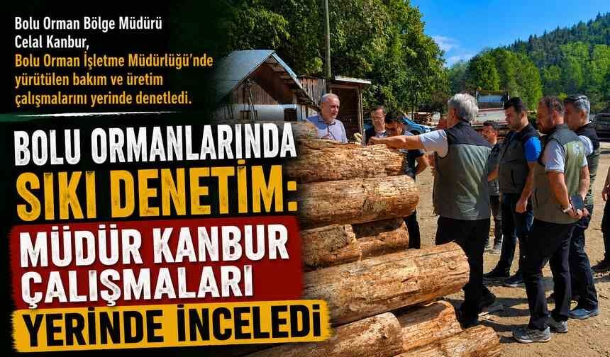 Bolu Ormanlarında Sıkı Denetim: Müdür Kanbur Çalışmaları Yerinde İnceledi