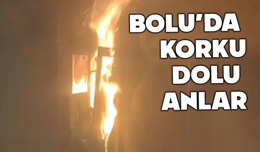 Bolu'da evin elektrik panosu alev aldı