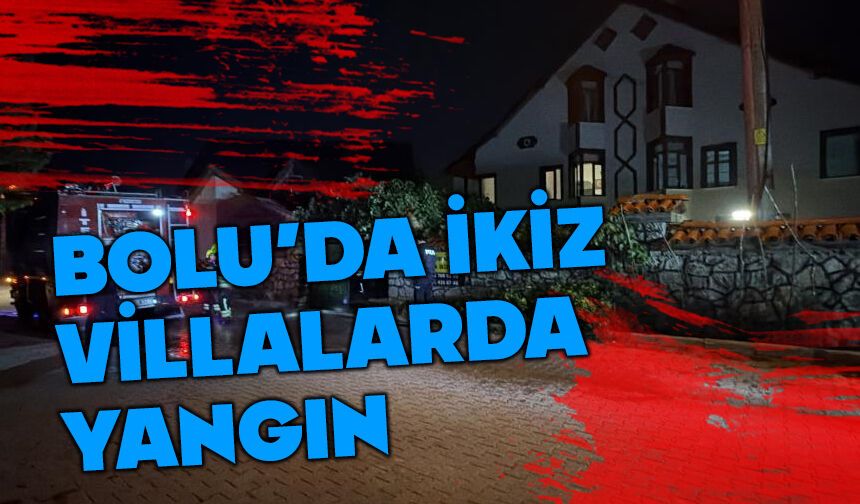 Bolu'da villalar kül oluyordu