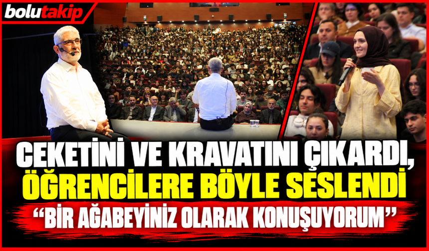 CEKETİNİ VE KRAVATINI ÇIKARDI, ÖĞRENCİLERE BÖYLE SESLENDİ  “BİR AĞABEYİNİZ OLARAK KONUŞUYORUM”