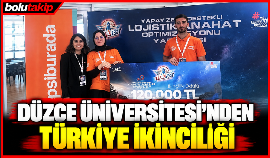 Düzce Üniversitesi'nden Türkiye ikinciliği