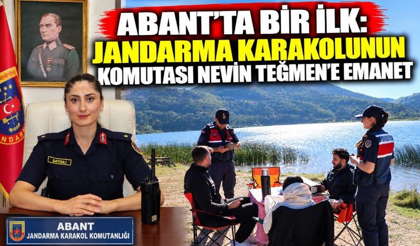 Abant’ta Bir İlk: Jandarma Karakolunun Komutası Nevin Teğmen’e Emanet